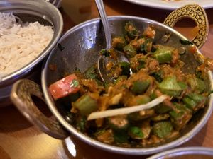 Bhindi Masala at Royal Zaika  in Front Royal