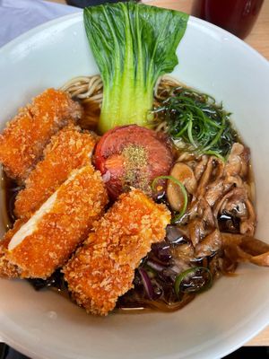 Ramen and tofu at Kinki Ramen in Krakow