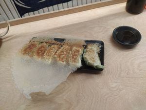 Vegan gyoza at Kinki Ramen in Krakow