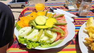 ensalada mixta at La Posada Del Lago  in Copacabana