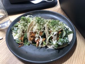 Jackfruit tacos at Little Bird Kitchen in Auckland