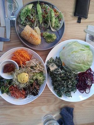 Selection of 3 lunches.  at Little Bird Kitchen in Auckland