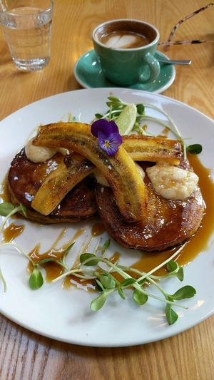 Hot cakes at Little Bird Kitchen in Auckland