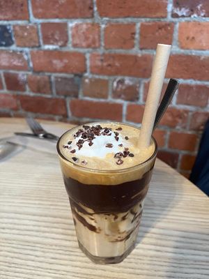 Iced coffee  at Little Bird Kitchen in Auckland