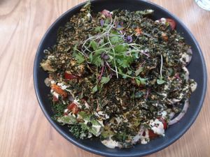 Kale-Caesar salad at Little Bird Kitchen in Auckland