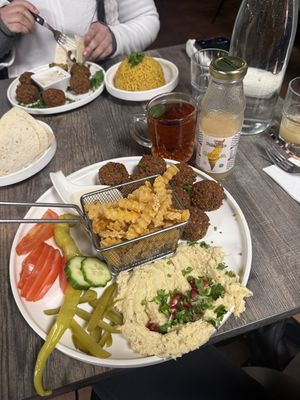 Vegan plate  at Yalla Habibi in Tromsoe