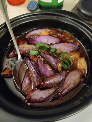 Garlic sauce eggplants at Cicchetteria Cinese Zhu in Vicenza