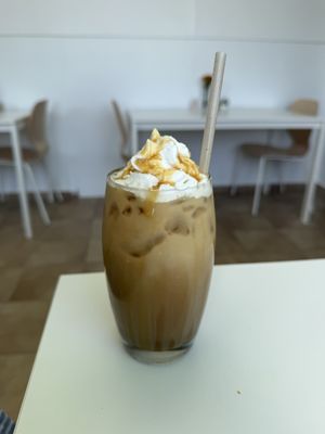 Iced coffee w/ caramel  at VGarden Caffé in Luquillo