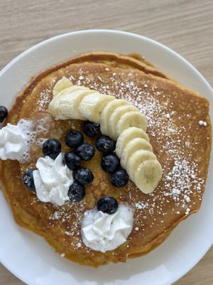 Pumpkin Pancakes scrumptious   at VGarden Caffé in Luquillo