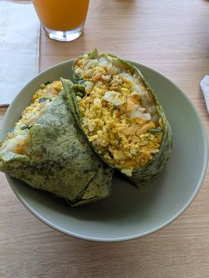 Breakfast Burrito  at VGarden Caffé in Luquillo