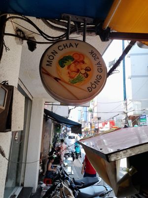 Sign outside at Nhà Mình in Ho Chi Minh City