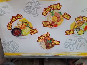Menu items at Nhà Mình in Ho Chi Minh City