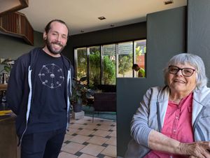 Made some new friends. at Witness Coffee Roasters in Eureka