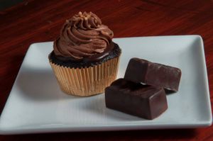 Vegan snickers & Ferrero Rocher
 at Green Shack in Tel Aviv