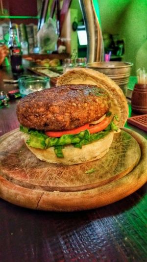 . at Green Shack in Tel Aviv