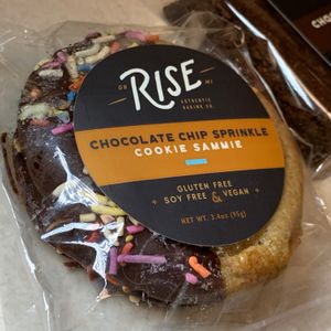 Chocolate Chip Sprinkle Cookie Sammie from Rise Authentic Baking Company in Grand Rapids at MI Boba in Kalamazoo