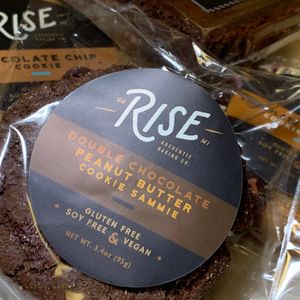 Double Chocolate Peanut Butter Cookie Sammie from Rise Authentic Baking Company in Grand Rapids at MI Boba in Kalamazoo