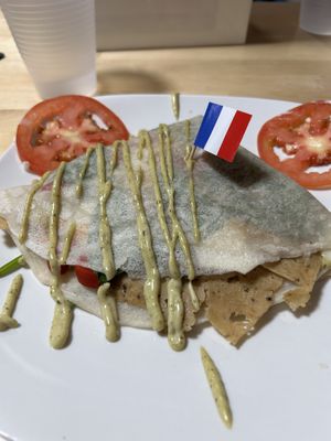 Crepe yumminess  at La Vie Vegan in Saint Charles