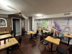 dining room! at La Vie Vegan in Saint Charles