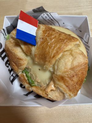 veggie croissant! at La Vie Vegan in Saint Charles