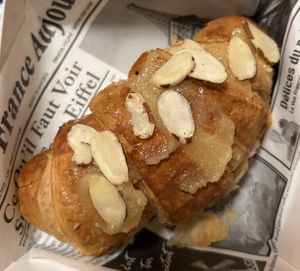 almond croissant!  at La Vie French Café in Saint Charles