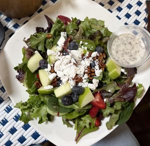 salade de fruit!  at La Vie French Café in Saint Charles