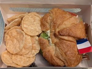 BLT croissant at La Vie French Café in Saint Charles