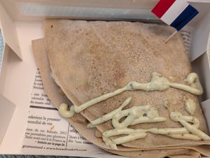 Savory Chicken Crepe at La Vie French Café in Saint Charles
