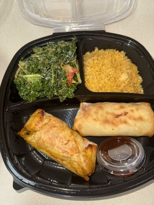 Soul rolls with kale and couscous   at UnbelieVegan in Fairburn