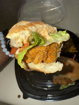 Fysh sandwich   at UnbelieVegan in Fairburn