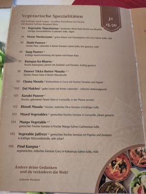 Vegetarische Gerichte sind vegan bestellbar at Shivalaya Indian Restaurant in Pfarrkirchen