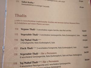 Veganes Thali at Shivalaya Indian Restaurant in Pfarrkirchen