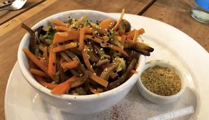Seitan curry  at Bio Solo Organico in Buenos Aires