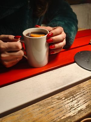 Mulled wine/sangria at Cupt'or in Brasov