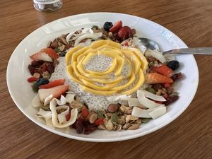 Chia bowl  at May and Mark Restaurant in Krabi
