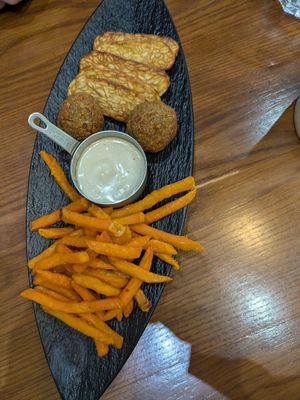 Vegan fries at May and Mark Restaurant in Krabi