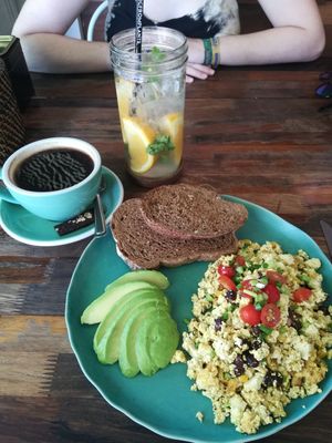 Vegan egg (tofu) at May and Mark Restaurant in Krabi