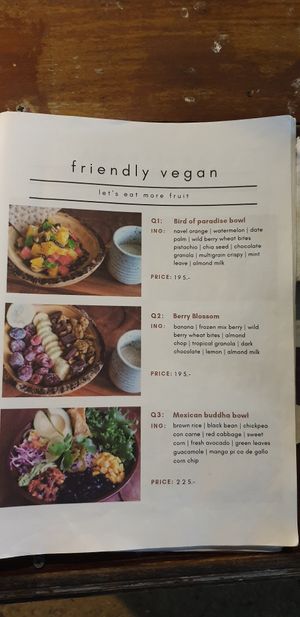 Breakfast menu page 1 at May and Mark Restaurant in Krabi