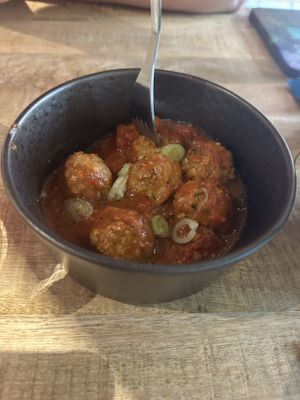 Balletjes in tomaten-truffelsaus  at Trankilo in Heemstede