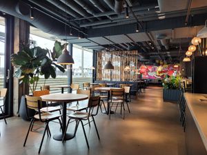 Indoor seating at Mr Cake in Gothenburg