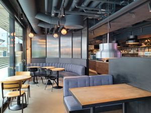 Ondoor seating at Mr Cake in Gothenburg