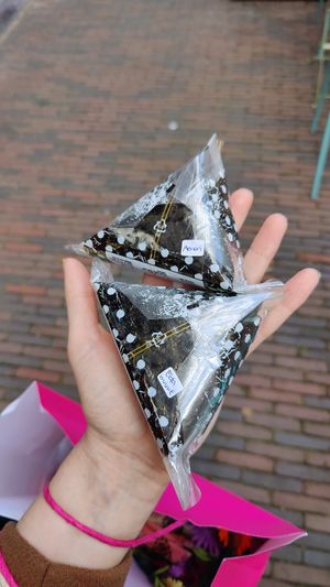 Packaged onigiri at Onigiri Shokudo in Utrecht