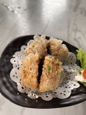 Taro ball things (definitely order these!)  at WahKee Dim Sum in Ipoh