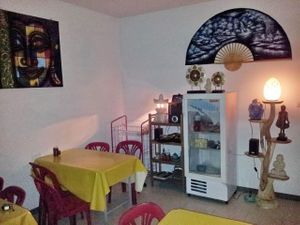 inside at Ram Poeng Vegetarian in Chiang Mai