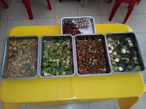 vegetarian meals at Ram Poeng Vegetarian in Chiang Mai