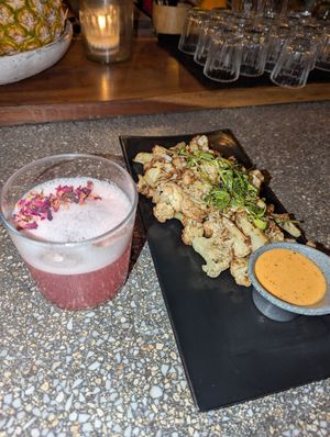 Cauliflower popcorn at Trujillos Cantina De Selva in Playa Del Carmen