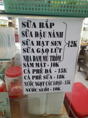 They have plant milks and cows milk too at Thiện Đạo in Ho Chi Minh City