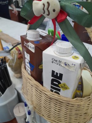 Vegan milk at Hikari Vegetarian Cafe Q10 in Ho Chi Minh City