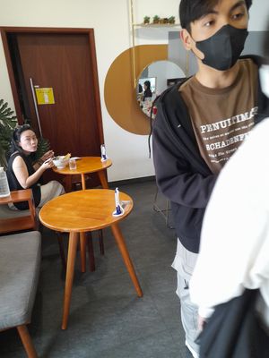 Dining area at Hikari Vegetarian Cafe Q10 in Ho Chi Minh City