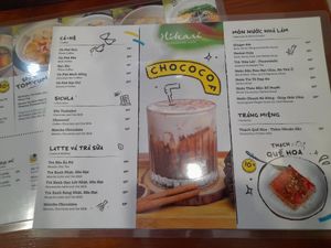 Menu. Drinks at Hikari Vegetarian Cafe Q10 in Ho Chi Minh City